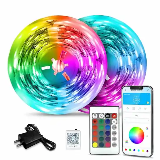 DAYBETTER LED Strip Lights 110ft Smart App Remote Control RGB Music Sync