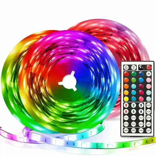 DAYBETTER LED Strip Lights 32.8ft Kit with Remote and Power Supply